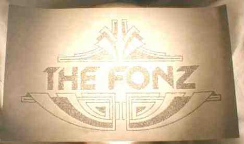 THE FONZ OF HAPPY DAYS 1970s T-Shirt-Iron On